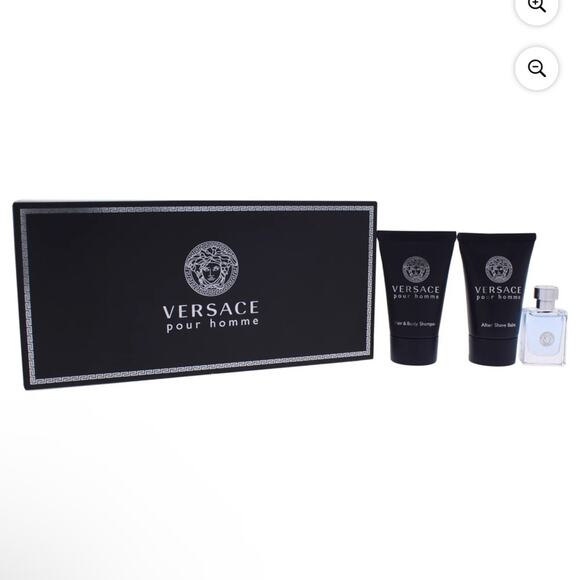 Versace Pour Homme Grooming Set - Black and Silver - Picture 4 of 4